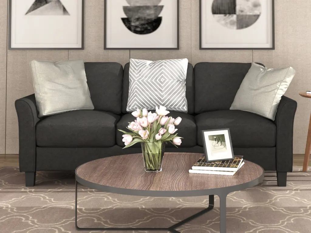 3-Seat Linen Fabric Sofa Living Room - Comfortable and Stylish CNCJ