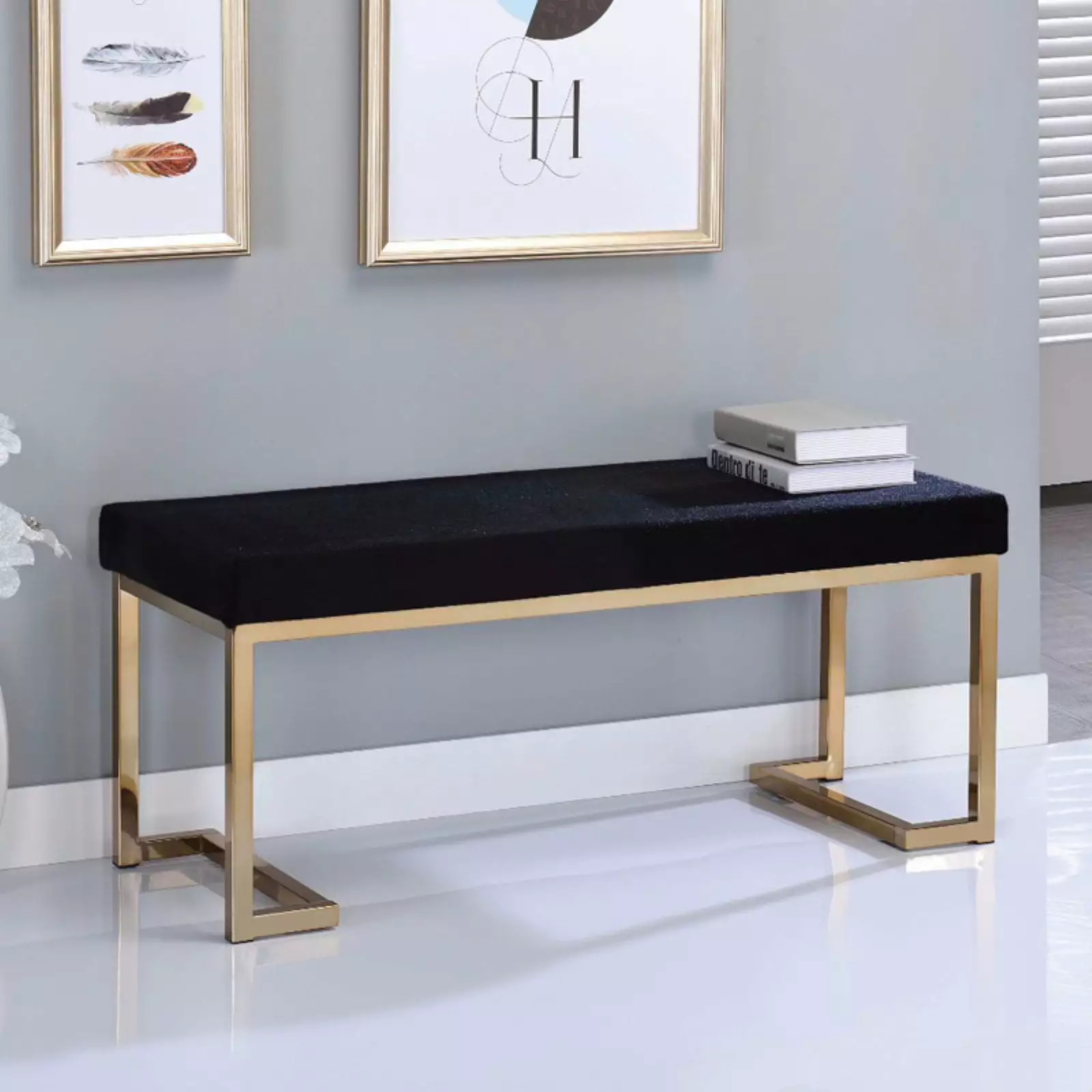 Benzara Astonishing Backless Bench - Unique Modern Design Living Room or Entryway Benches