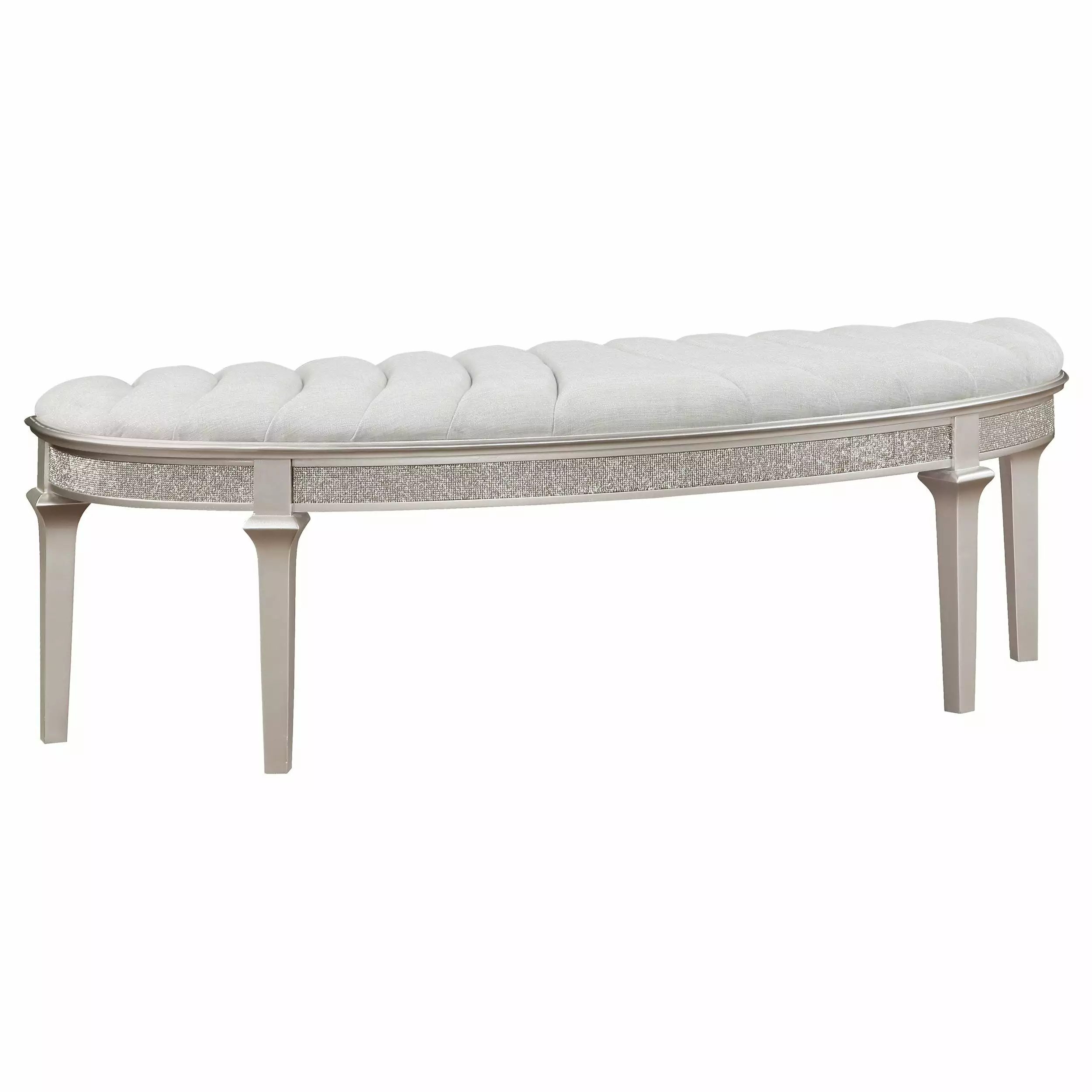 Evangeline Bench Elegant Upholstered Seat Living Room or Bedroom Benches Coaster Company