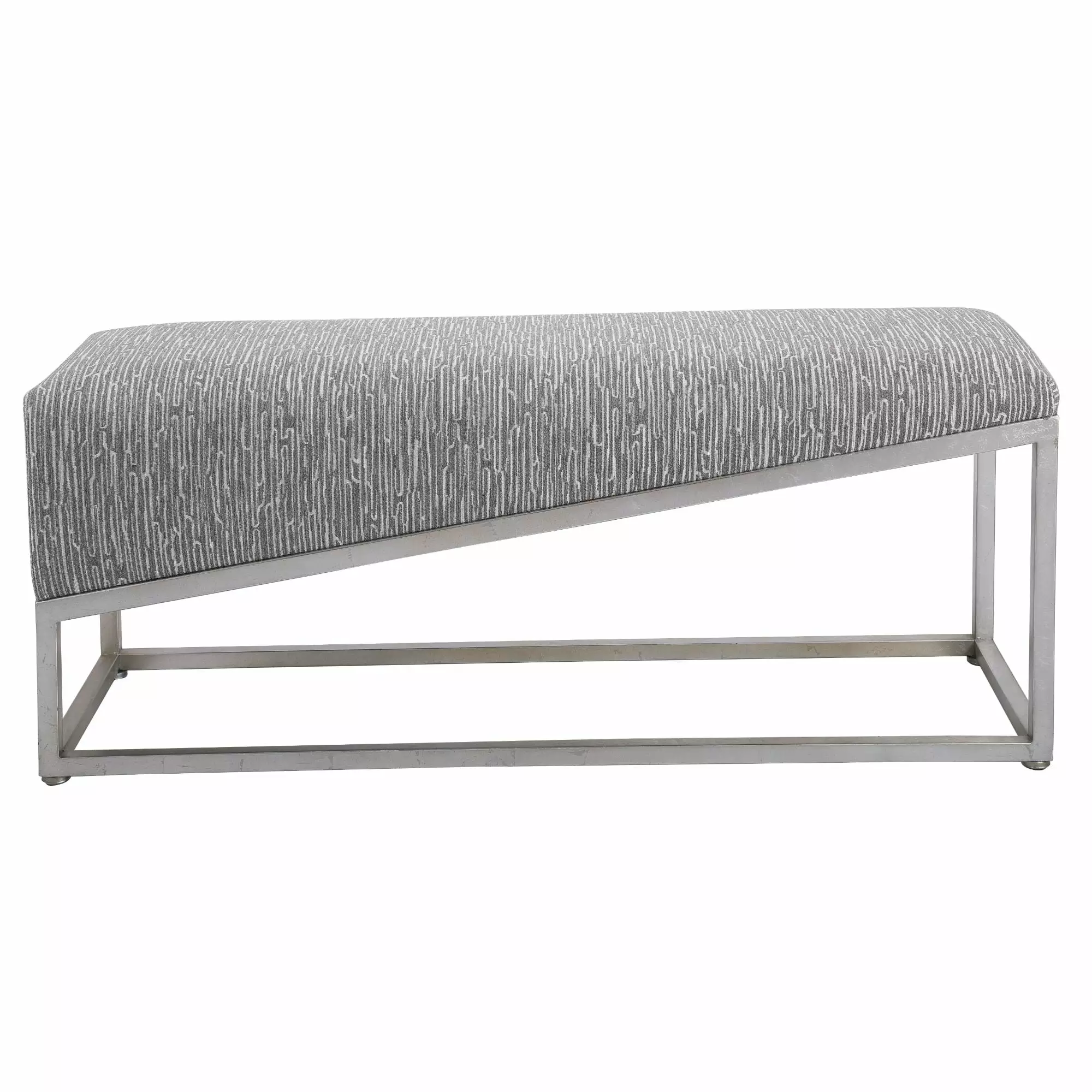 Uttermost Uphill Climb 48 inch Geometric Bench Modern Accent Furniture Benches Contemporary Home Living