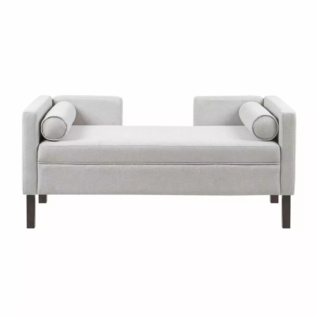 Madison Park Bradford Accent Bench Gray Finish MP105-1185 Living Room or Entryway Benches
