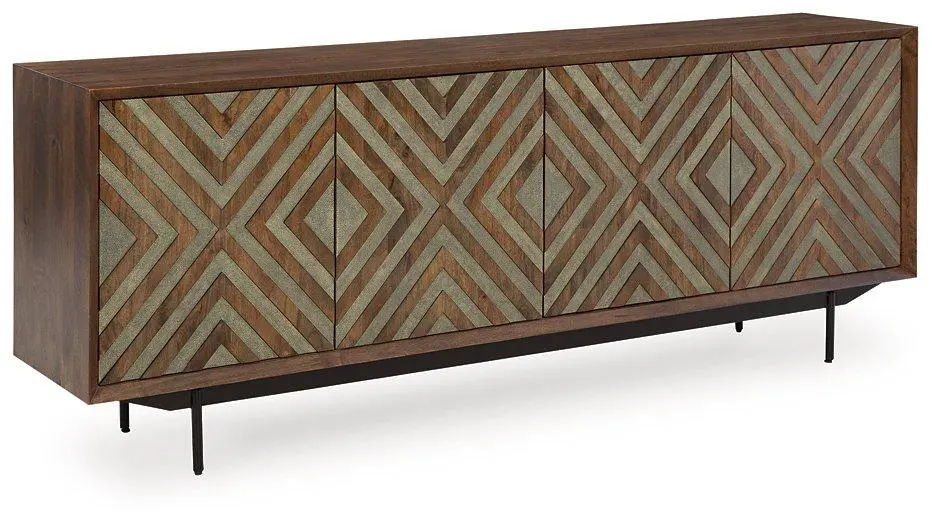 Dreggan Accent Cabinet - Stylish Storage Cabinet Living Room or Bedroom