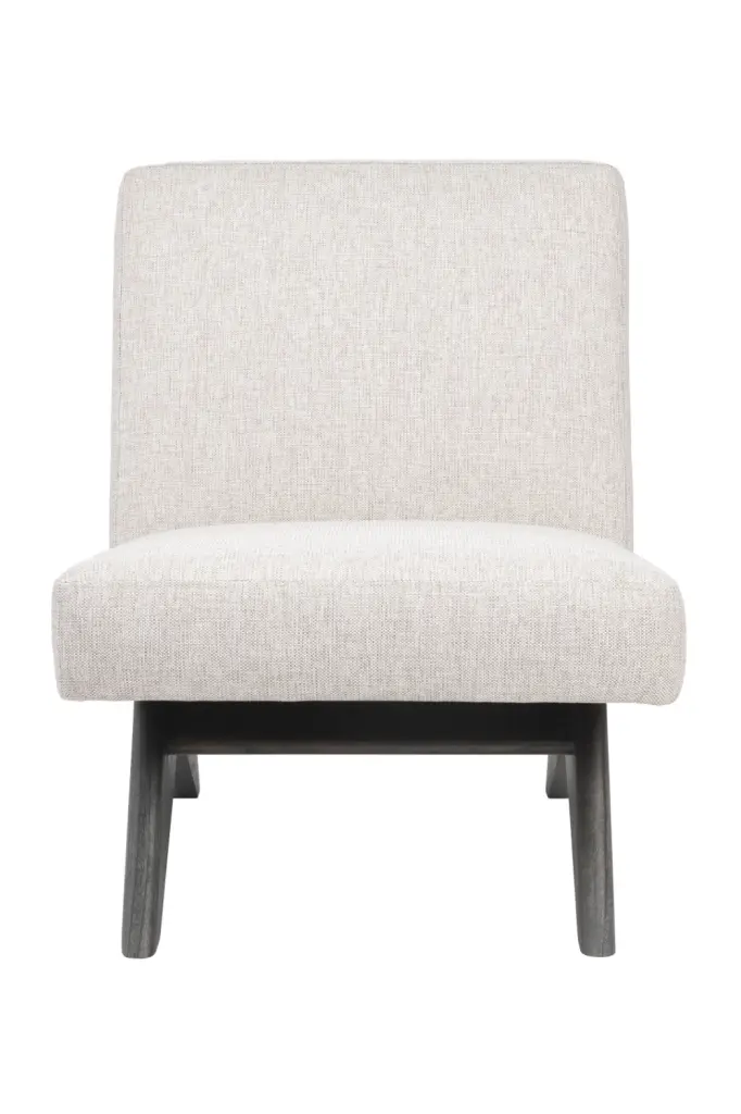 Beige Wooden Accent Chair Eichholtz Erudit Modern Lounge Chair
