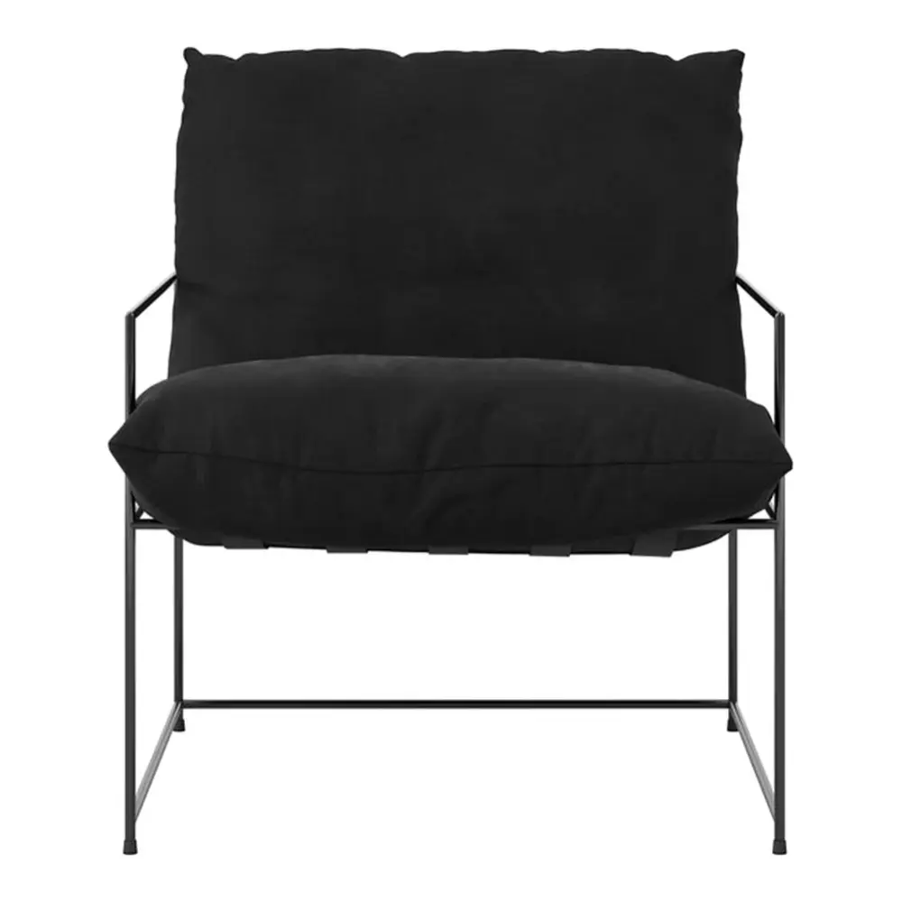 Brooklyn Accent Chair - Ebony Velvet Living Room
