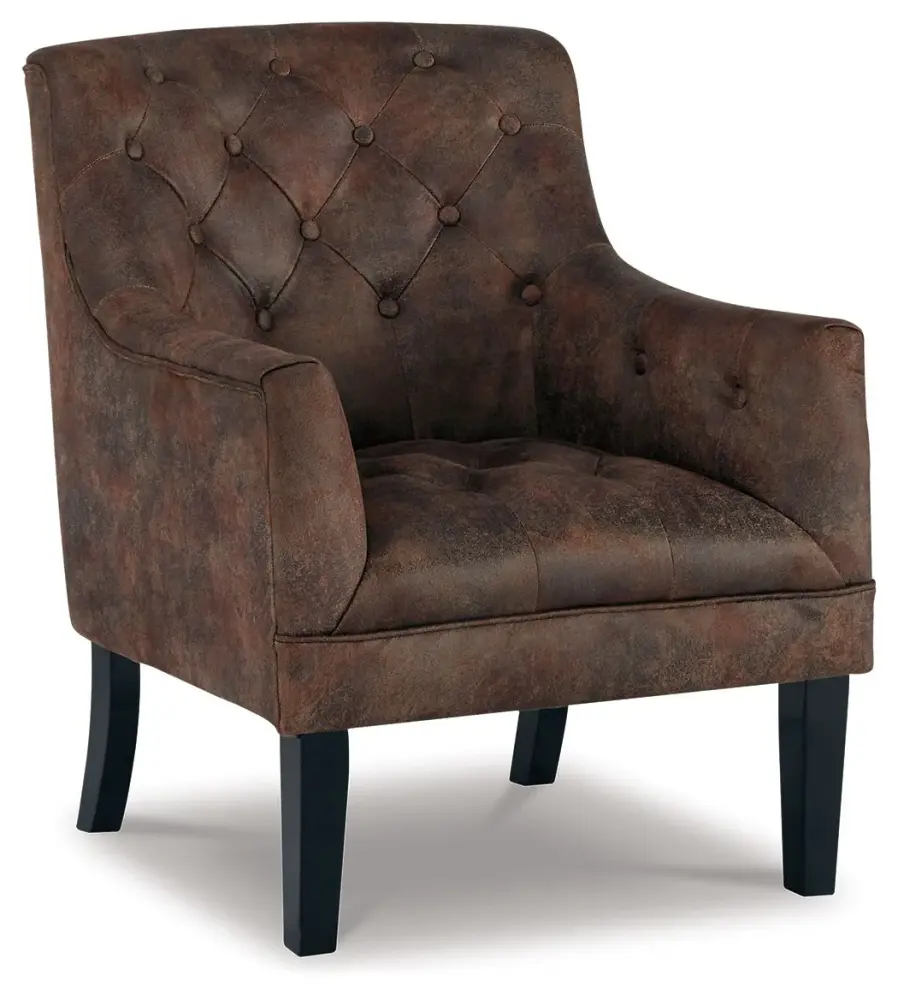 Carved Wood Drakelle - Accent Chair - Mahogany