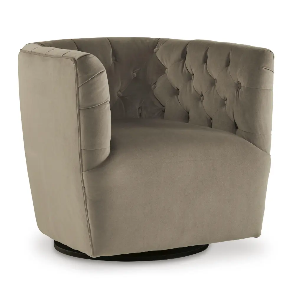 Diamond Today's Furniture Exclusive Design Hayesler Swivel Fabric Accent Chair A3000661