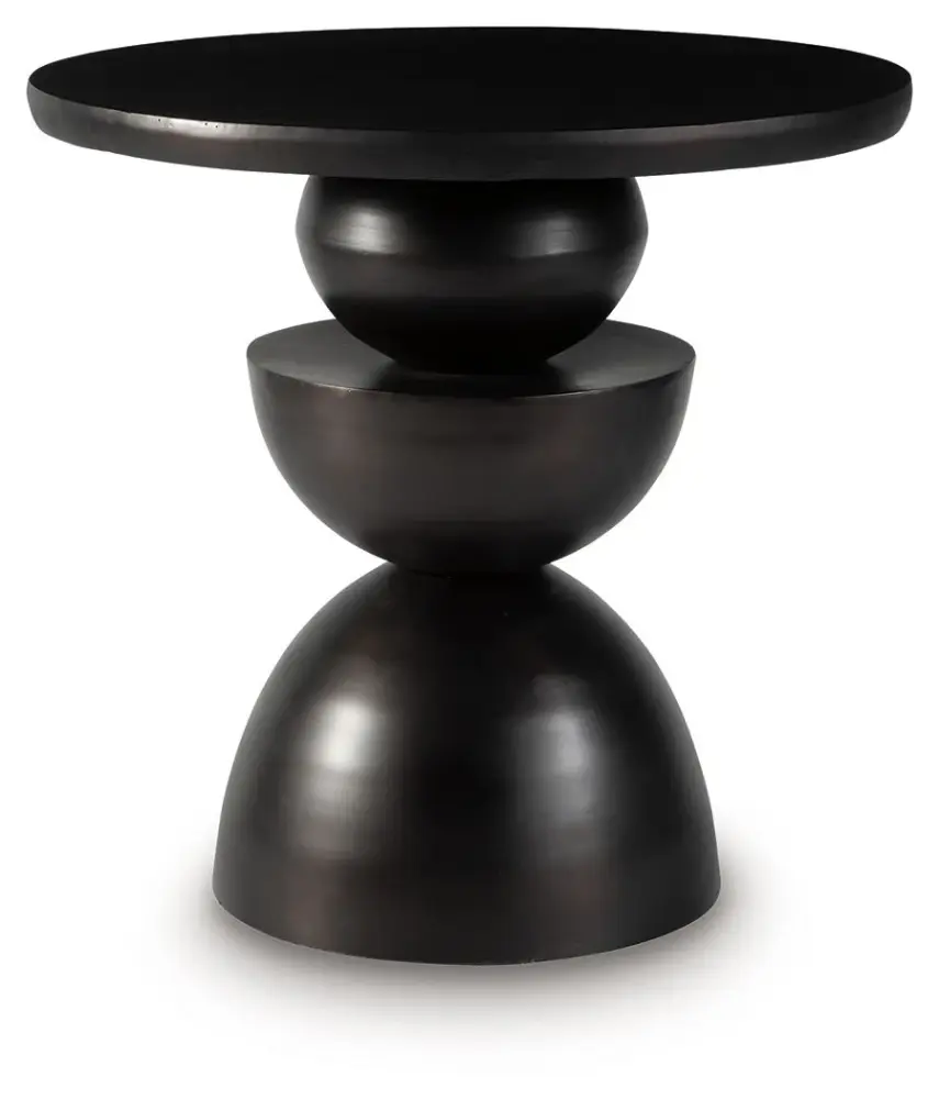 Kurtson - Accent Table - Rustic gold Finish