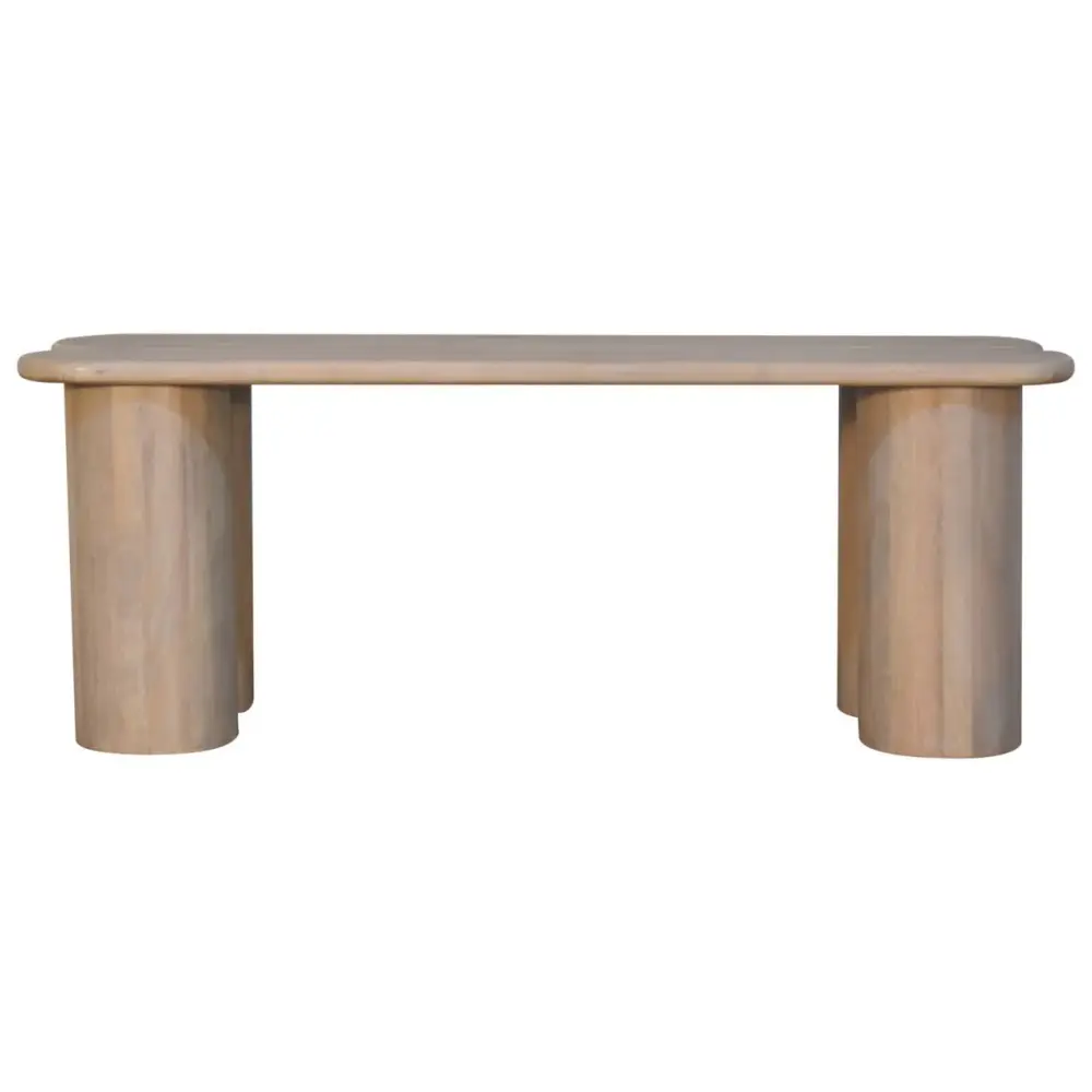 Space-Saving Corner Twin Plank Marble Bench - Marble