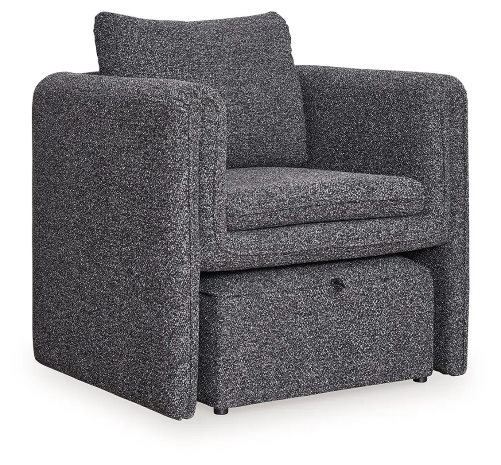 Vreni - Accent Chair - Charcoal / Ebony Living Room
