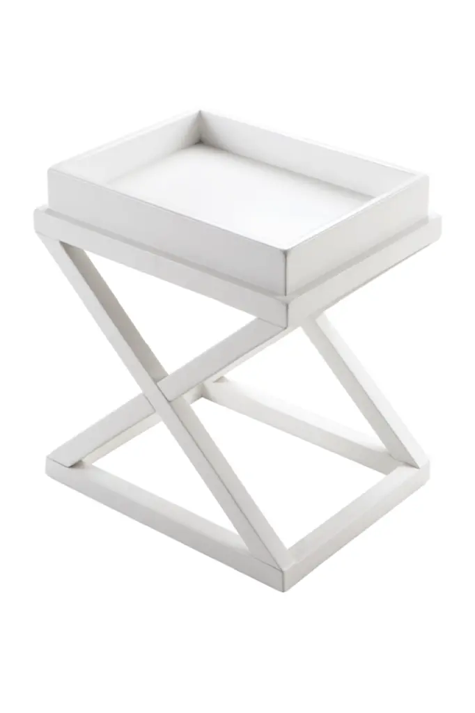 Eichholtz McArthur White Side Table Modern Living Room Furniture