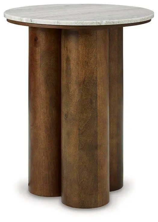 Henfield Accent Table - Small Side Table Metal Frame Living Room