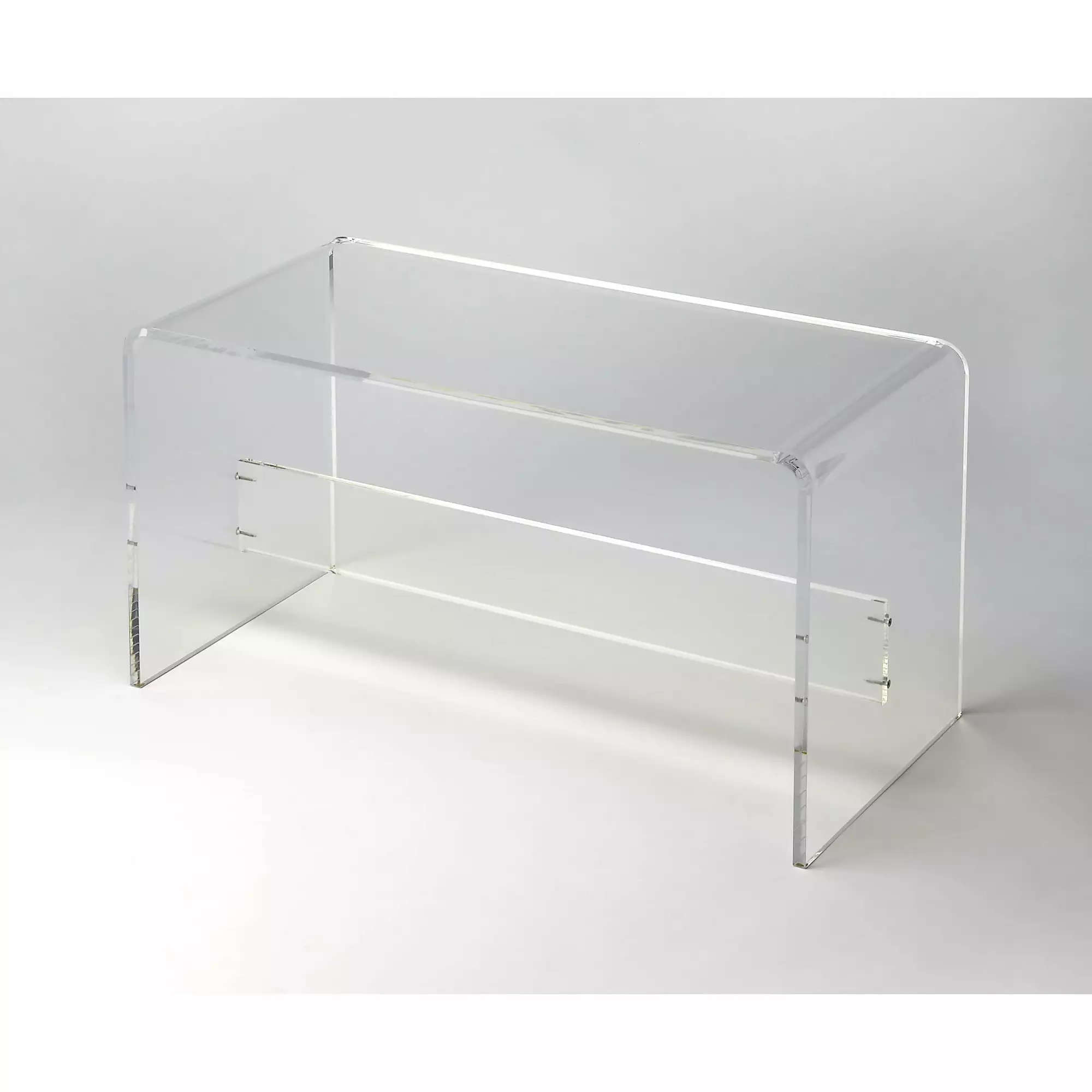 Butler Specialty Company Crystal Clear Acrylic Bench Modern Home Decor Benches