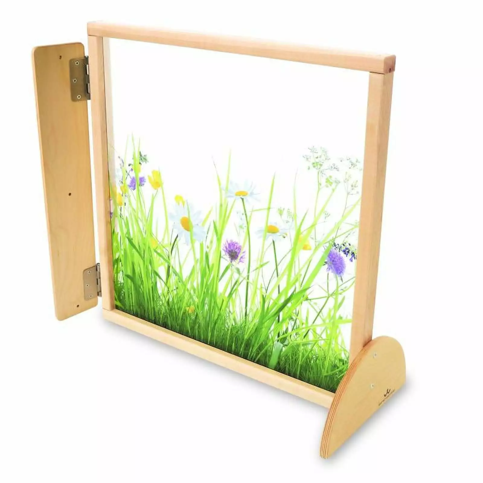 Whitney Brothers 24 Inch Nature View Room Divider Panel Clear Acrylic