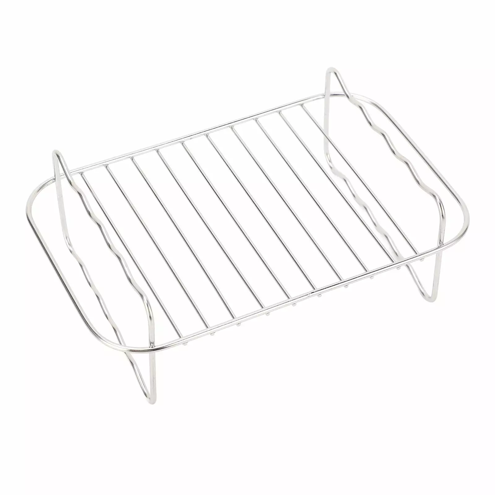 Rectangle Stainless Steel Multi Layer Fryer Rack Ninja Foodi DZ201 401 Dual Basket Air Fryers Binzhouyixin