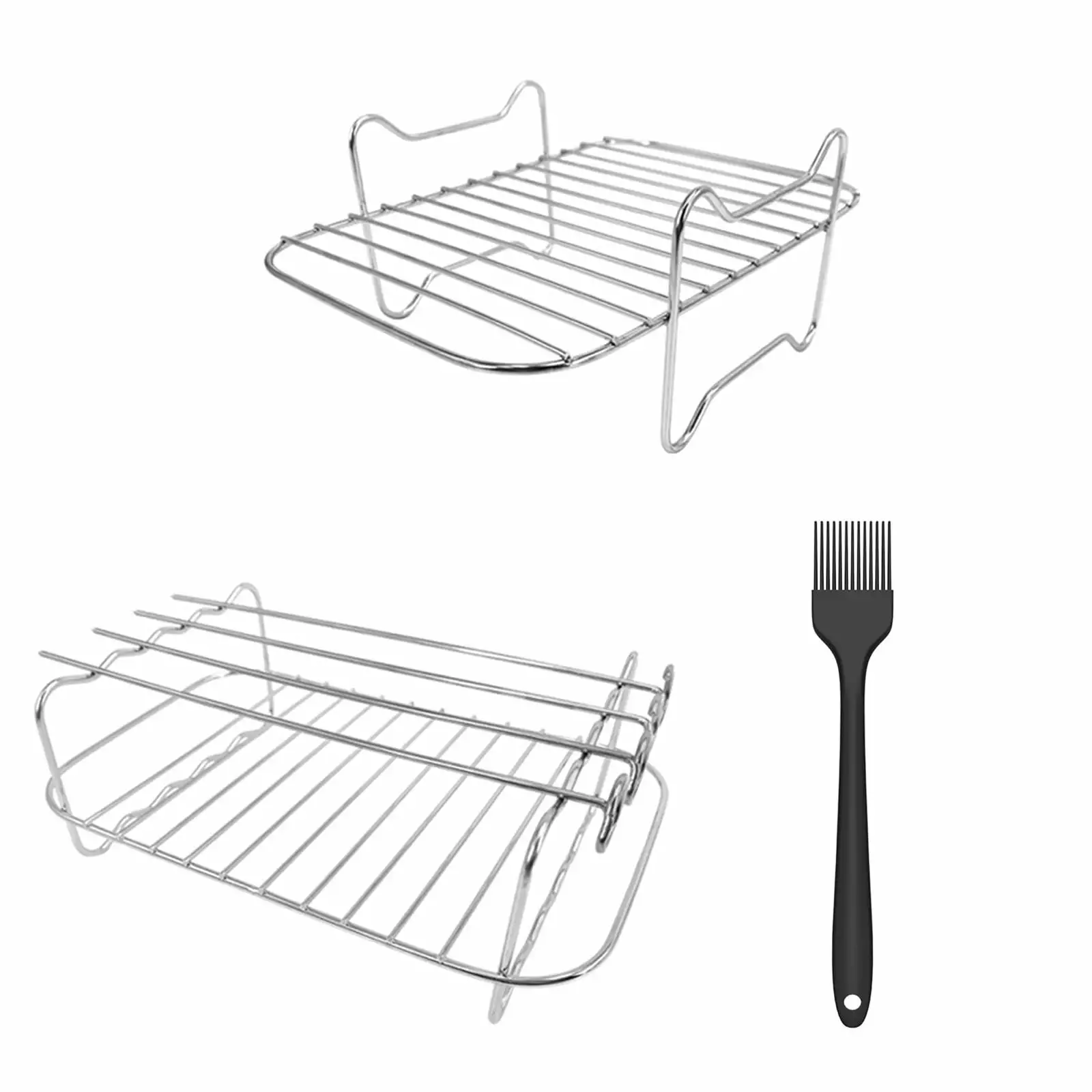 Outoloxit Air Fryer Rack Double Pot Accessories Oven Grill Rack Air Fryer