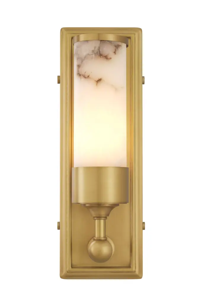 Eichholtz Valentine Contemporary Alabaster Wall Lamp Sleek Sconce