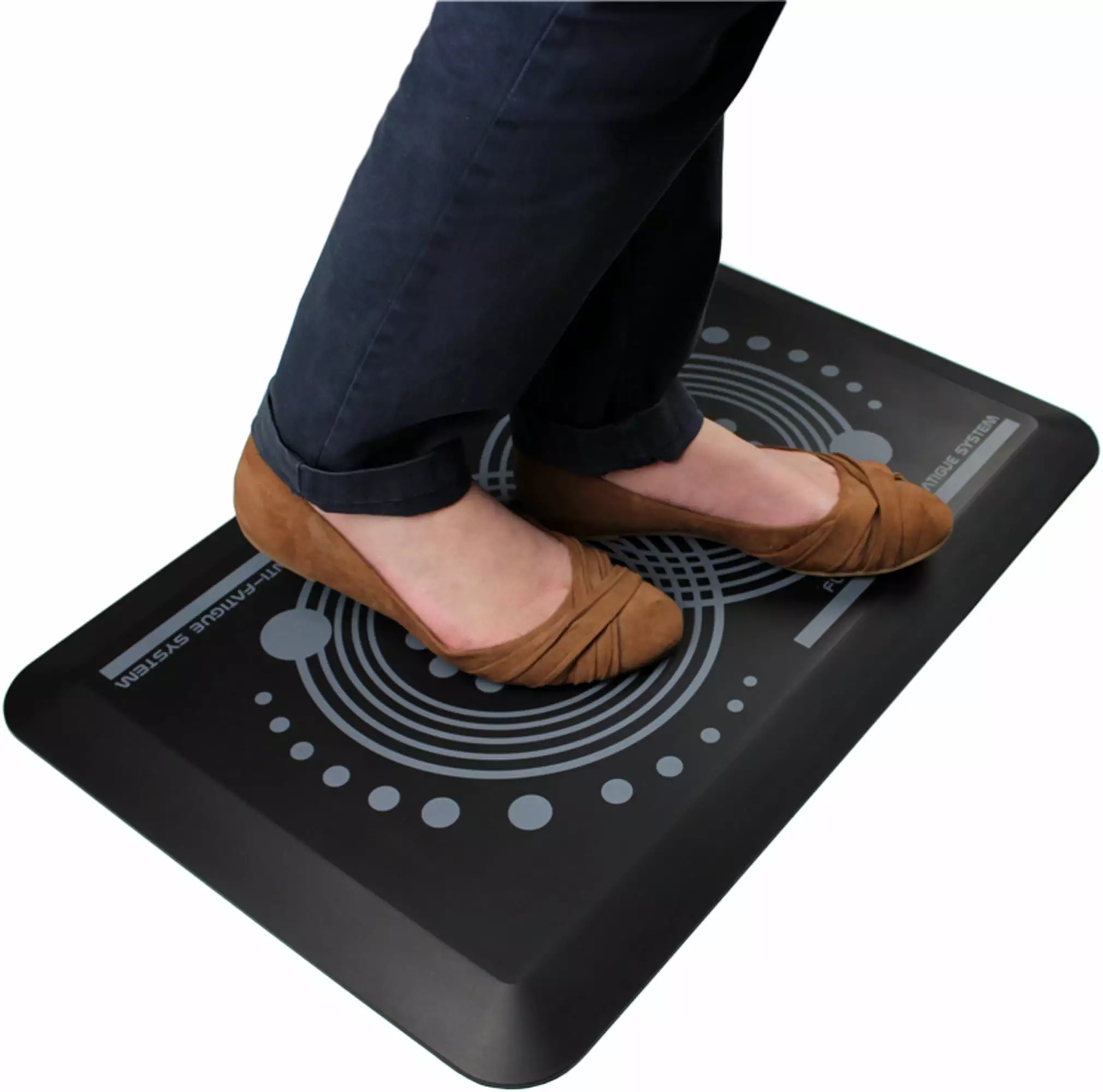AFS-TEX 2000 Black Active Anti-Fatigue Mat 16 x 24 Inches Floortex