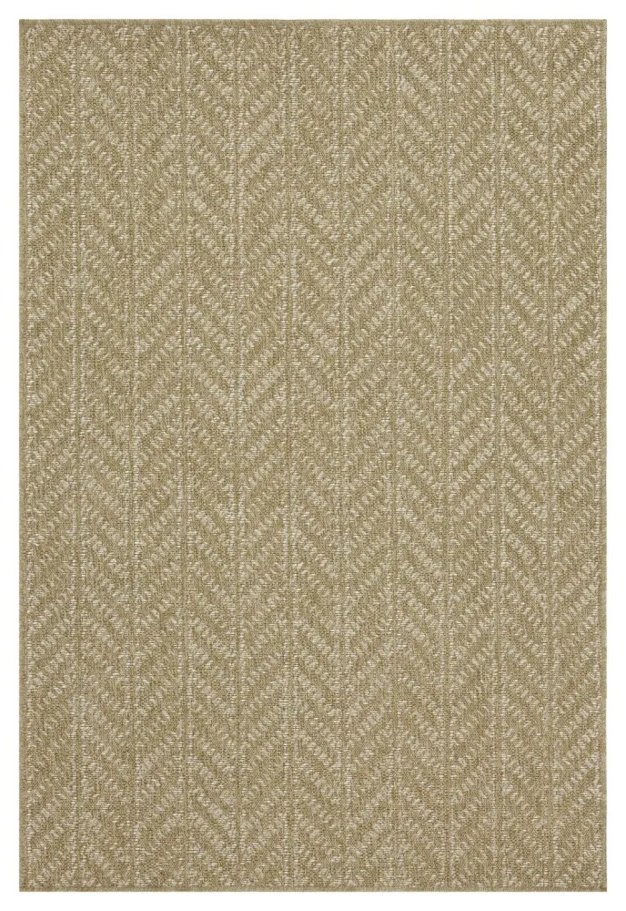 Earth - 5'3" X 7'3" Indoor, Outdoor Area Rug - Wholesome / White