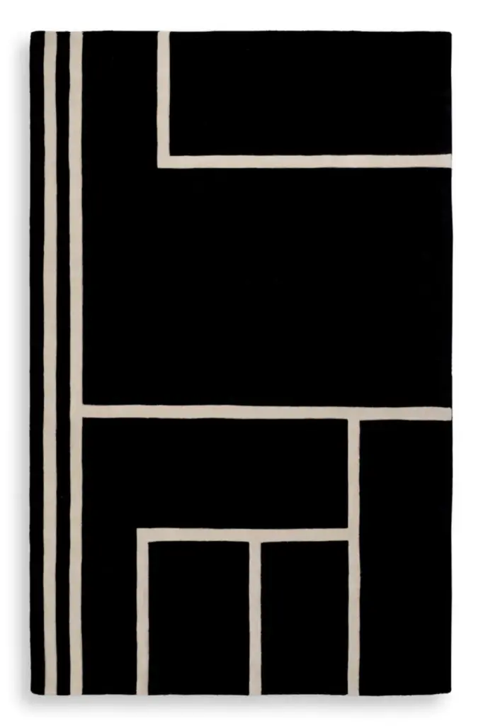 Eichholtz Omar Hand-tufted Wool Area Rug 10x13 Luxurious Bedroom