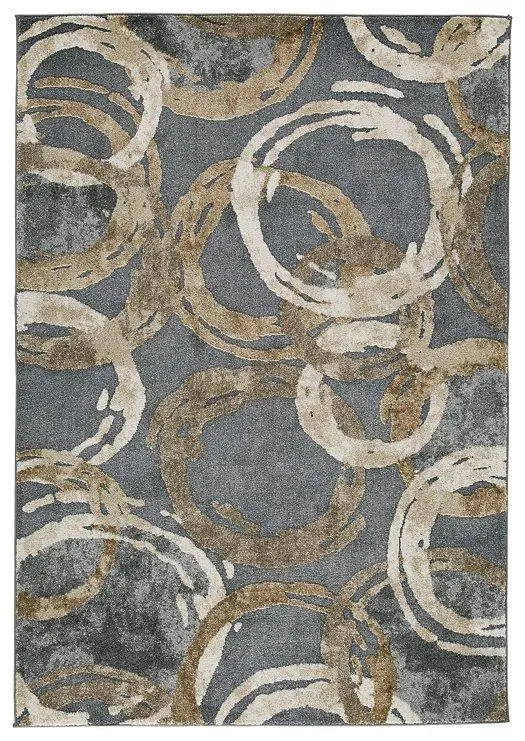 Faelyn 5x7.3 Area Rug Soft Living Room Rug Non-Slip Backing