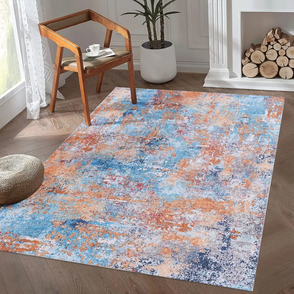 Maval - Stunning Area Rug, Washable High Traffic Areas