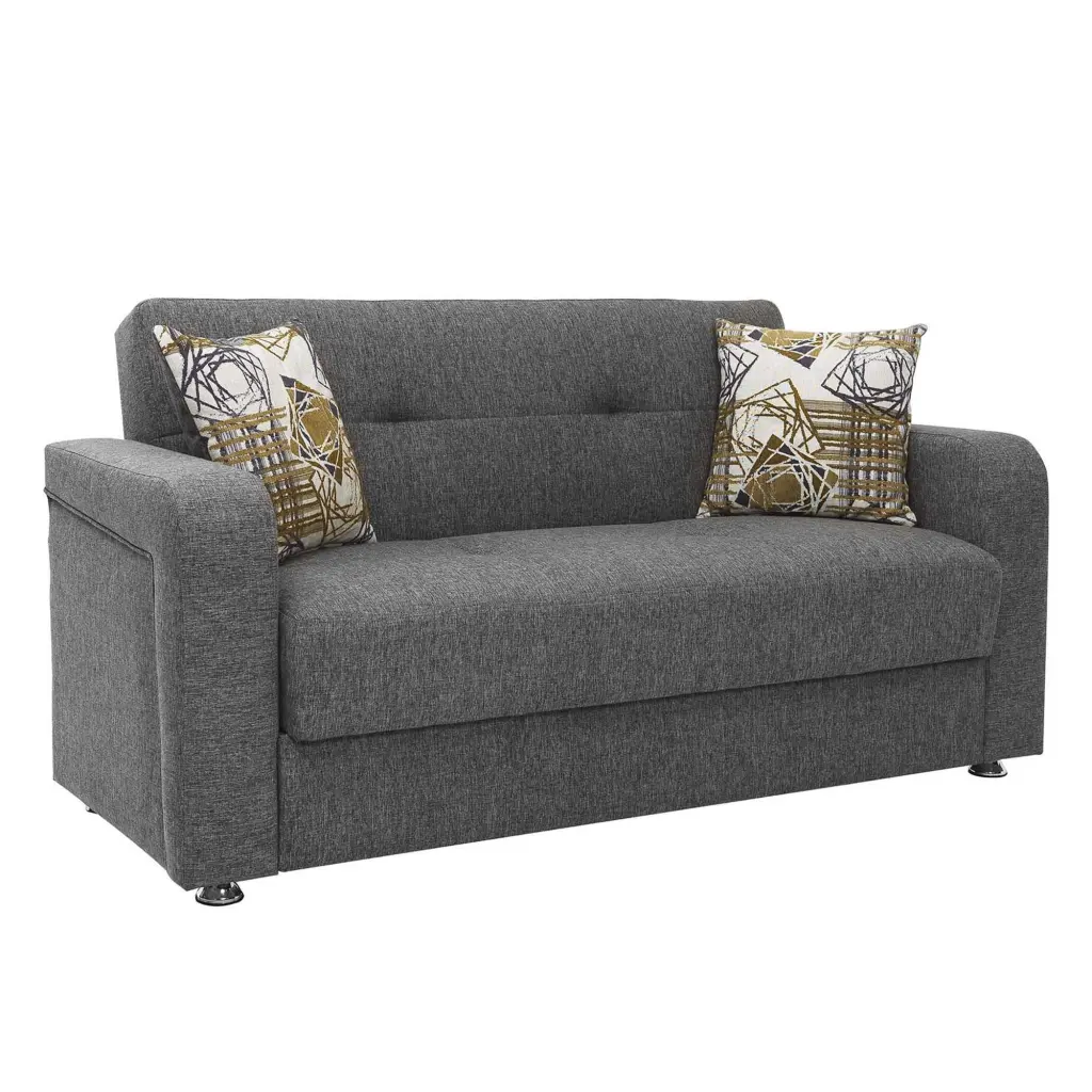 Ottomanson Harmony Love Gray Area Rug Living Room Bedroom