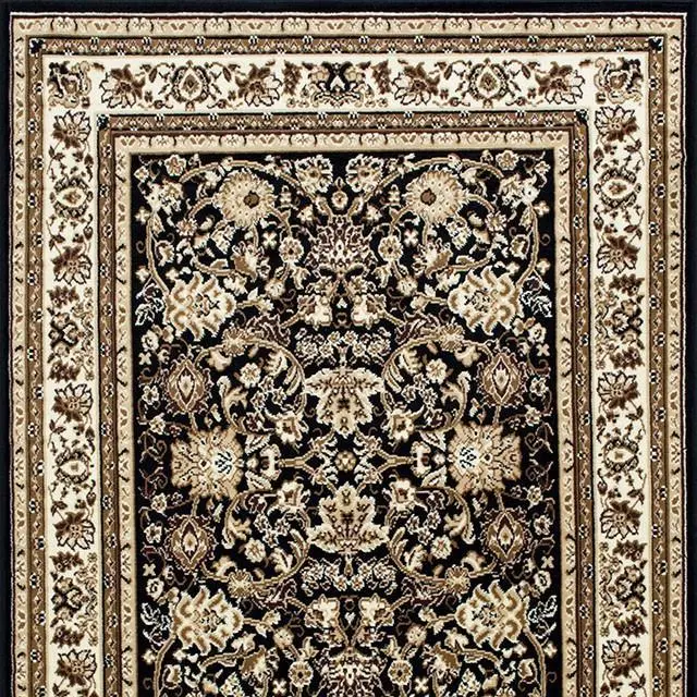 Shinta Brown Multi 5' X 7' Area Rug Traditional Pattern Non-Slip Carpet
