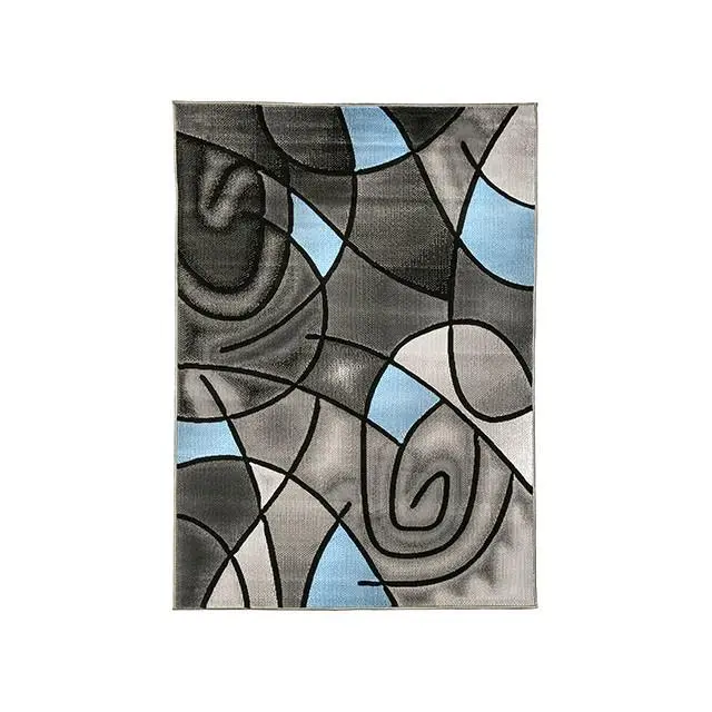 Sivas Charcoal Blue 5' X 8' Area Rug - Soft Modern Indoor Rug Living Room