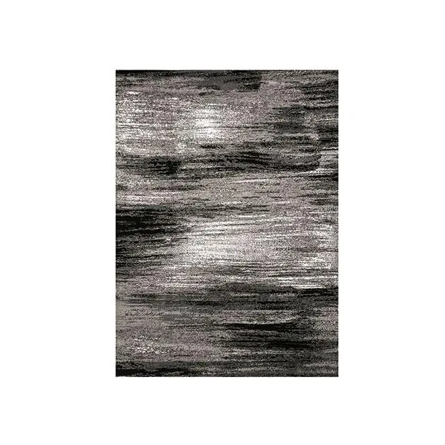Sivas Gray Black 8x10 Area Rug Soft Modern Indoor Outdoor Carpet