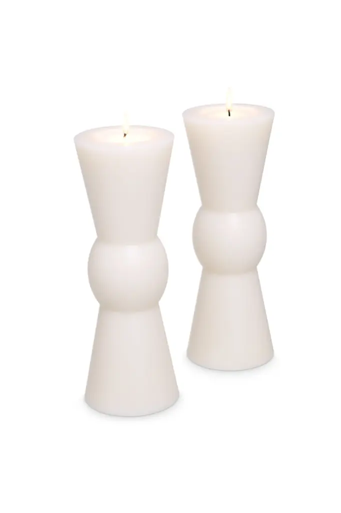 Eichholtz Arto White Artificial Candles Large Set 2 Decorative