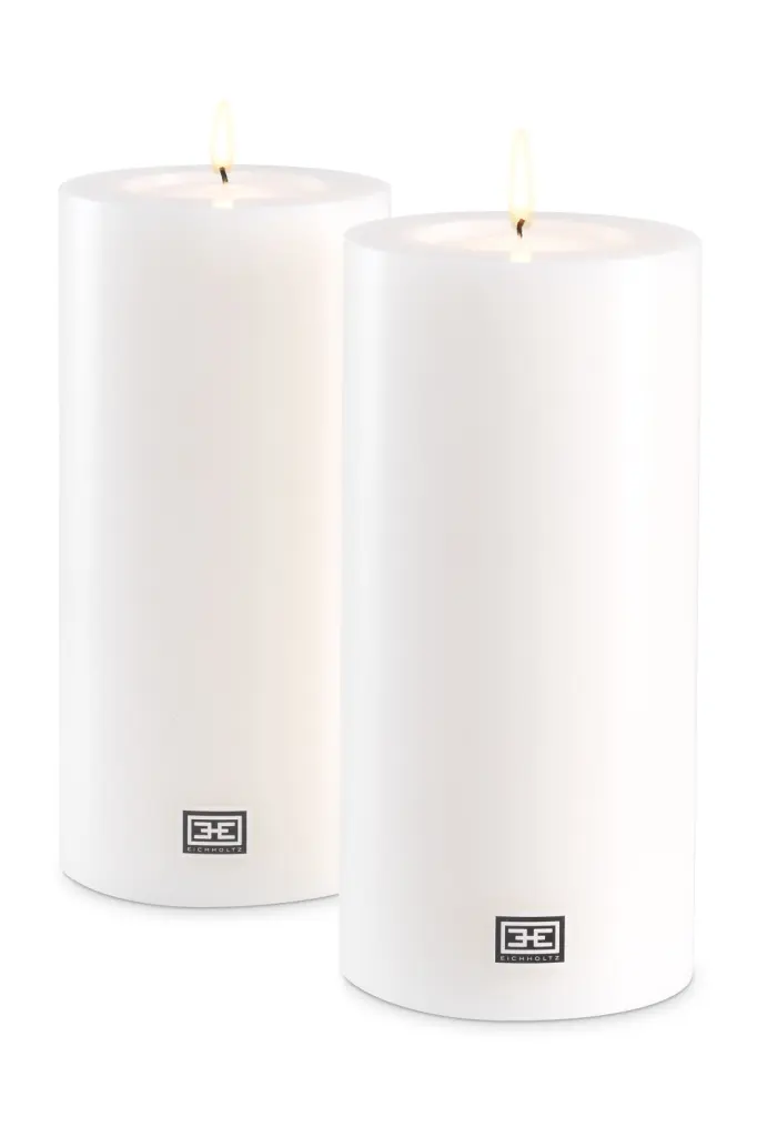 Eichholtz Extra Large Artificial Candle Set 2 Home Decor