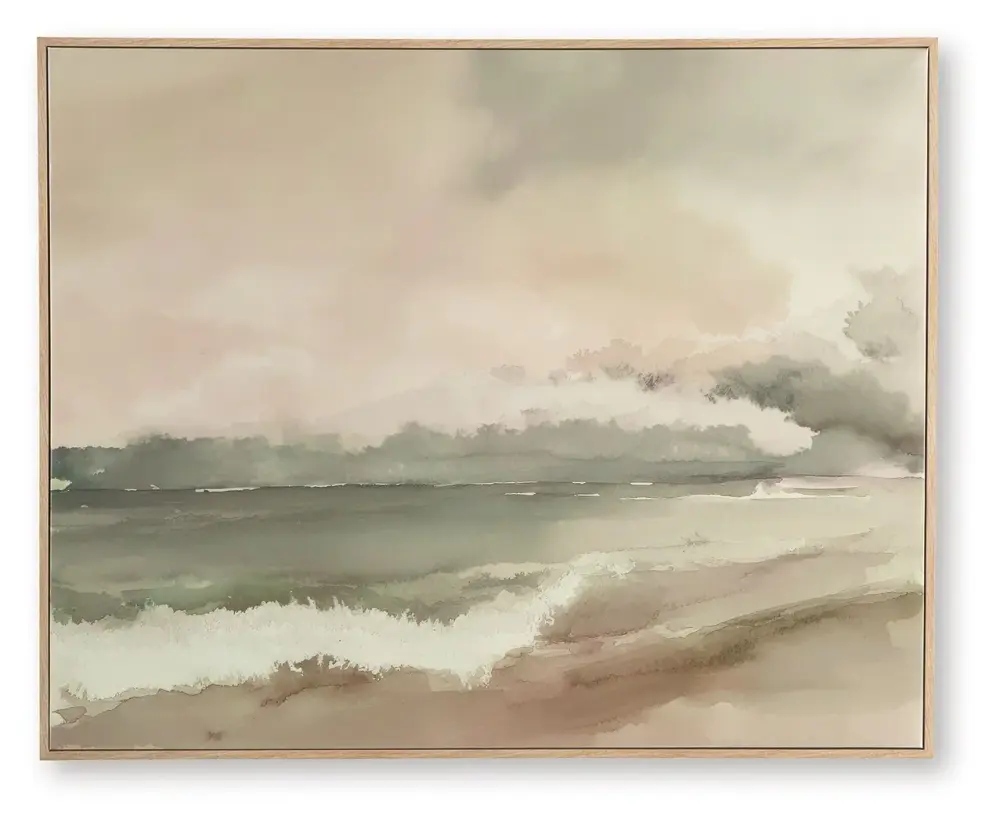 Vallus - Wall Art - Blush / Emerald / Gray Wedding Gift