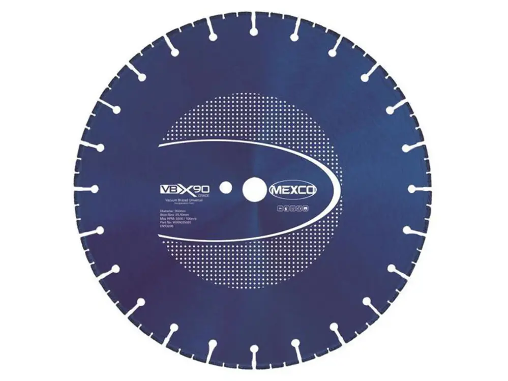 Mexco Vbx90 Grade General Diamond Blade 350 X 25.4Mm