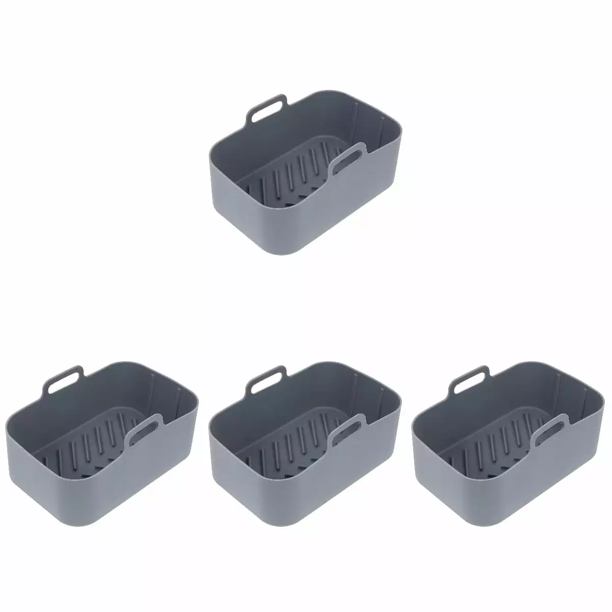 4 Count Reusable Air Fryer Liners Made Silica Gel Binquireet and Frueryer LANG
