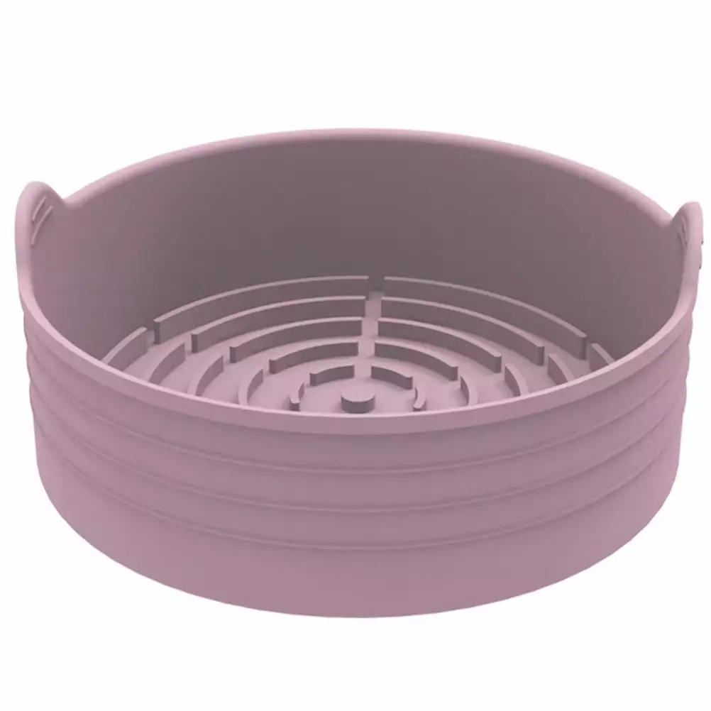 Binquireet Fryer Air Food Silicone Liner Baking Bowls Serving Stick Cooker Round Pressure Replacement Fry Crisper Homemaxs
