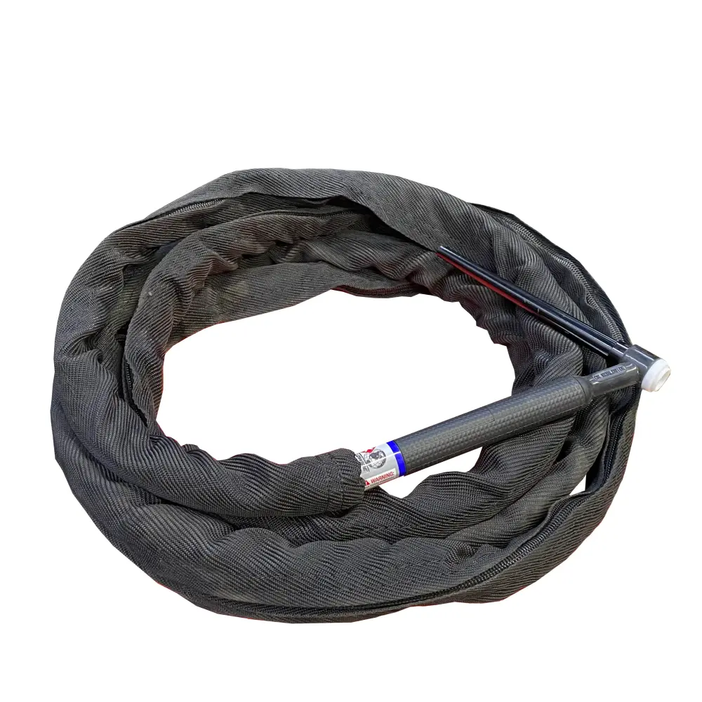 230 Series (300A) Water-Cooled Torch w/35 Dinse Power Connection, 5/8"-18 LH Water Fittings, & 5/8"-18 RH Gas Fitting