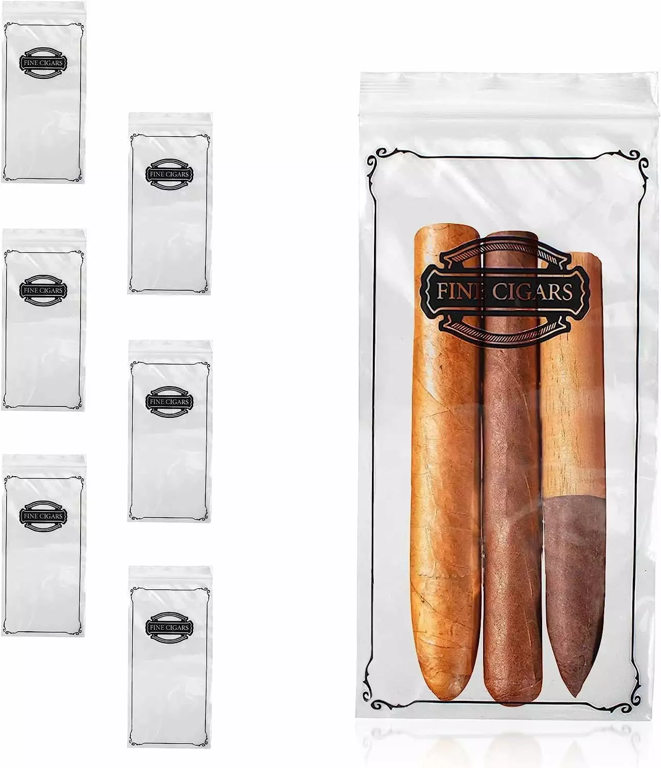 Combo Pack Cigar Bags & Dog Ball Launcher Set 1000 Count Fresh Cigars & Dog Fun PUREVACY