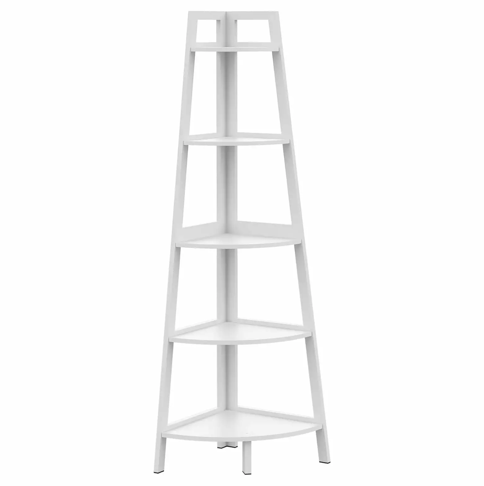 CodYinFI Upgraded Corner Shelf 70 Inch Tall Bamboo Bookshelf Living Room Bedroom
