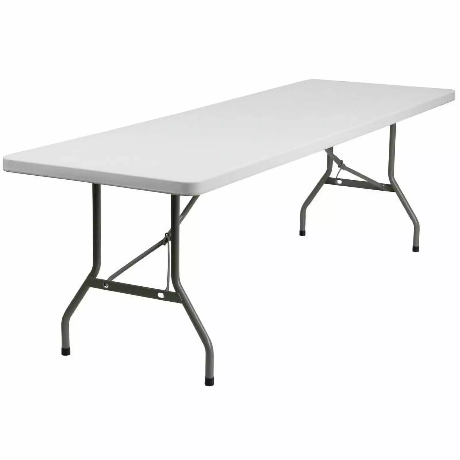 30x96 Inch Granite White Plastic Folding Table 8-Foot Banquet Table
