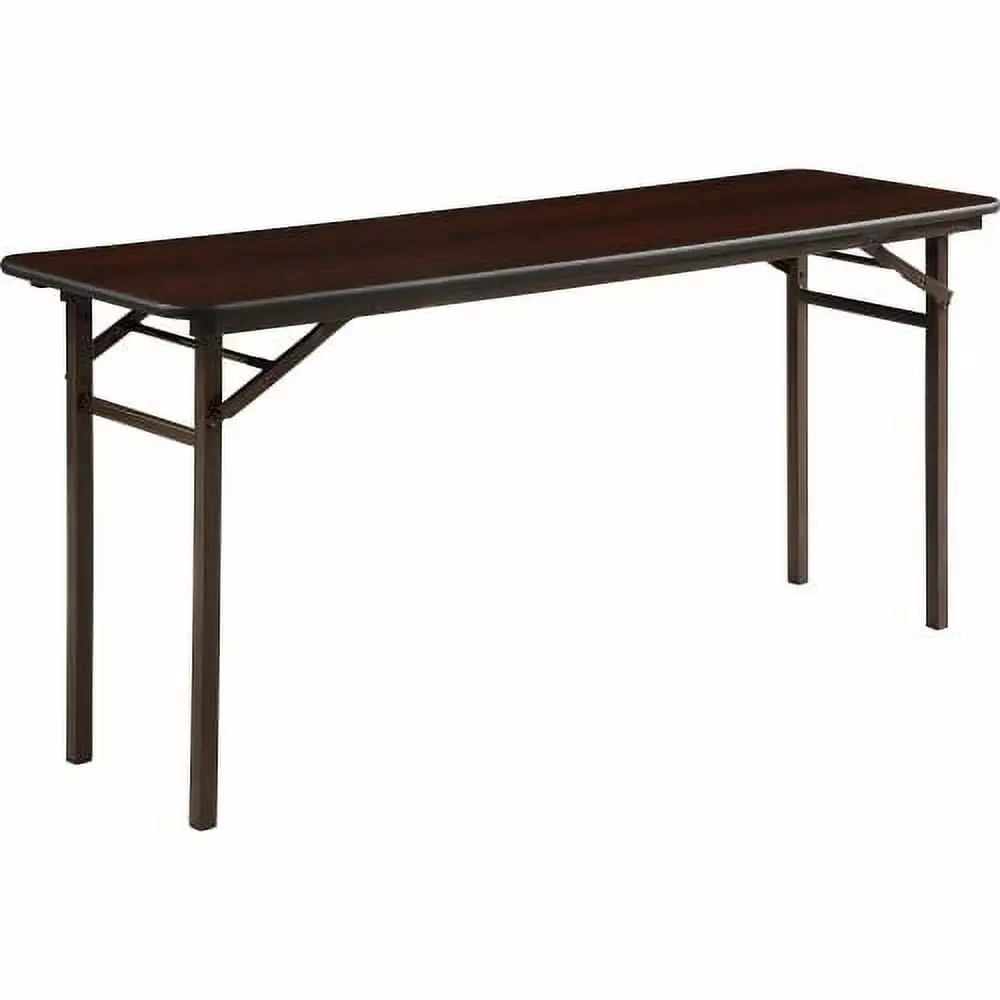 Lorell Mahogany Folding Banquet Table 1 Each