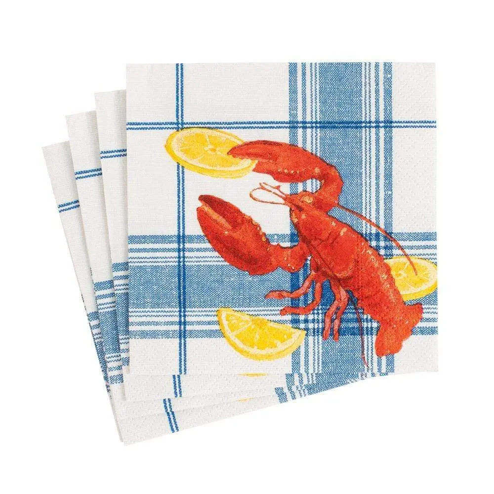 Lobster Bake Paper Cocktail Napkins - 20 Per Package