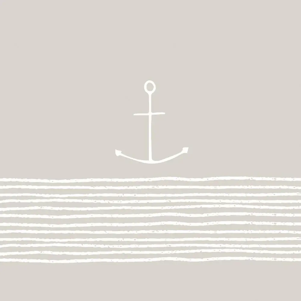 Pure Anchor, Taupe Beverage Napkins