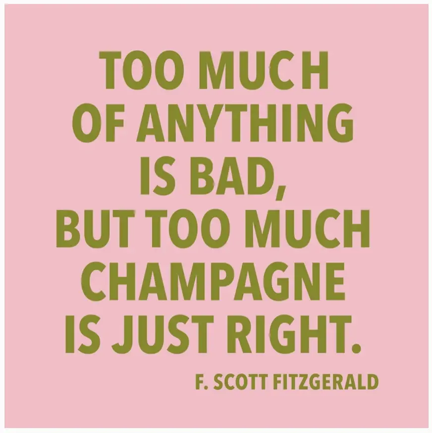 Too Much Champagne Cocktail Napkins