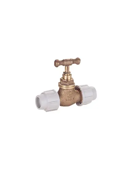 Plasson General-purpose Brass Stop Tap 32mm 9050 (PV9050032)