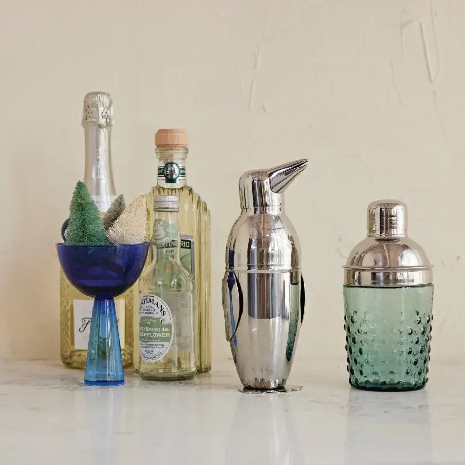 Stainless Reinforced Penguin Shaped Cocktail Shaker