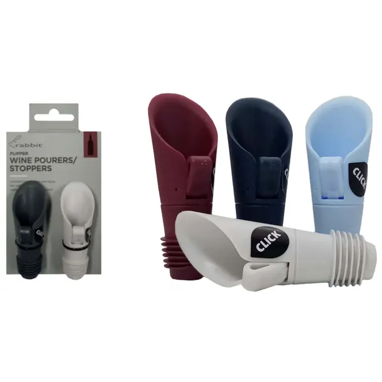 WINE POURER/STOPPERS- ADJUST 2
