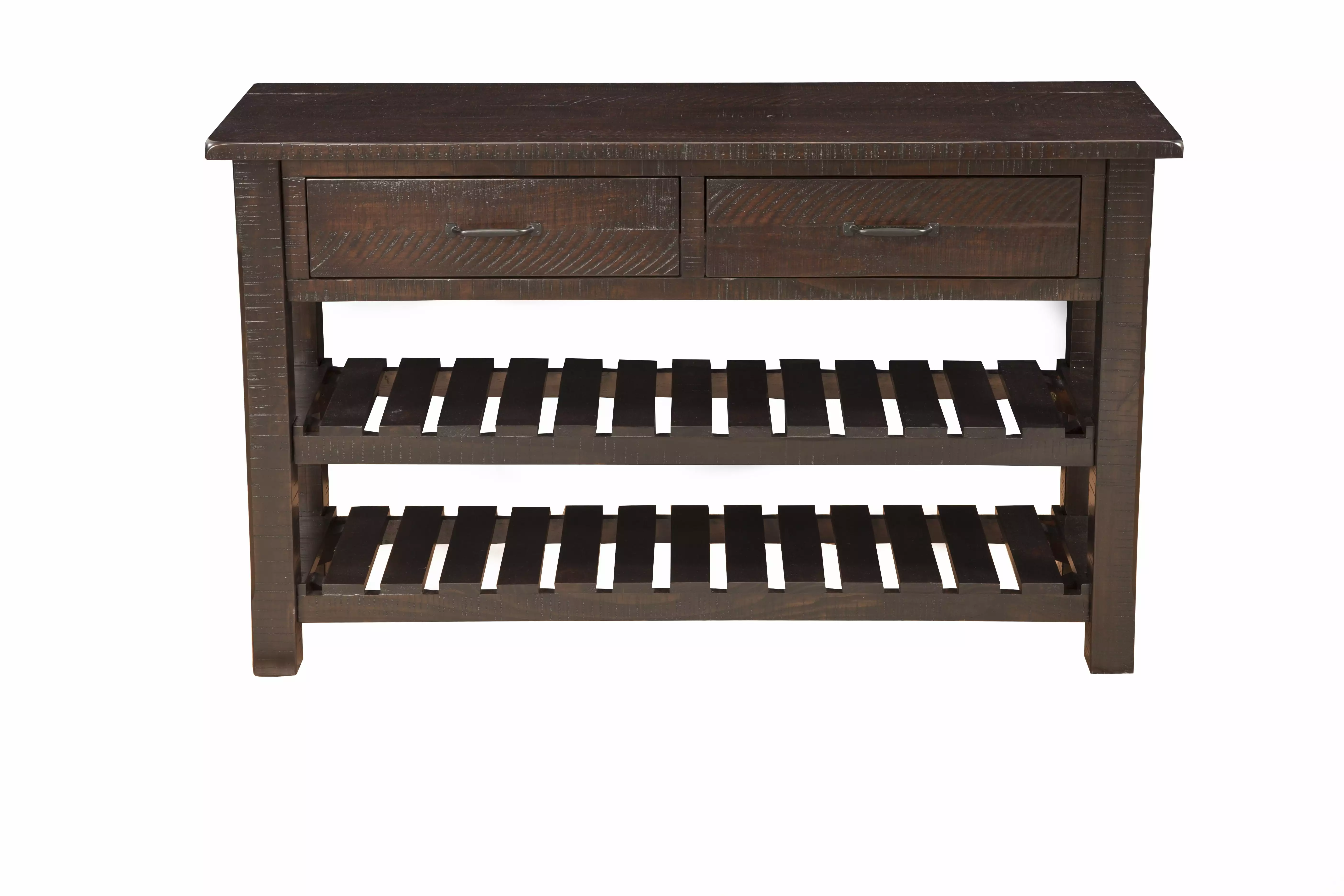 Martin Svensson Home Barn Door Collection Espresso Sofa Table Living Room Decor Console