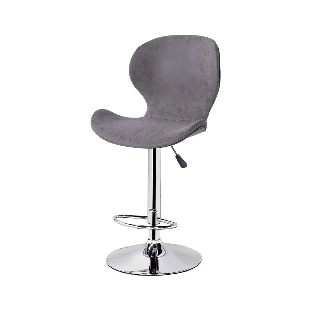Adjustable Height Turn Bar Stool ''California'' 18" x 15" x 10.23", Grey
