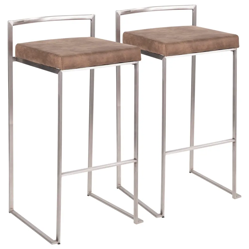 Fuji - Contemporary And Refined Design Stackable Barstool Storage Cabinet