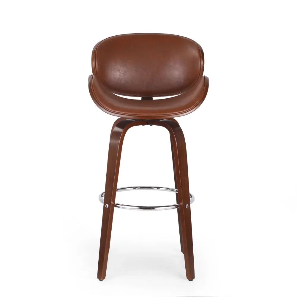 Lumos - Mid Century Modern Upholstered Spin Barstool